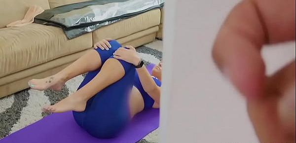  Sexy MILF Blonde Stepmom Big Tits & Ass Seduces Son